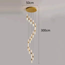 GobekUsa Crystal Chandelier Stair Pendant Lamp Living Room Pendant Lights Interior Lighting