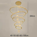 GobekUsa Crystal Chandelier Stair Pendant Lamp Living Room Pendant Lights Interior Lighting