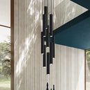 GobekUsa Crystal Chandelier Stair Pendant Lamp Living Room Lights Interior Lighting