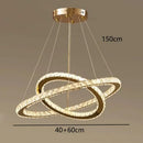 GobekUsa Crystal Chandelier Stair Pendant Lamp Living Room Pendant Lights Interior Lighting