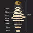 GobekUsa Crystal Chandelier Stair Pendant Lamp Living Room Pendant Lights Interior Lighting