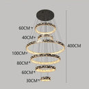 GobekUsa Crystal Chandelier Stair Pendant Lamp Living Room Pendant Lights Interior Lighting