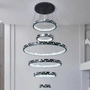 GobekUsa Crystal Chandelier Stair Pendant Lamp Living Room Pendant Lights Interior Lighting