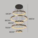 GobekUsa Crystal Chandelier Stair Pendant Lamp Living Room Pendant Lights Interior Lighting