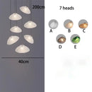 GobekUsa Crystal Chandelier Stair Pendant Lamp | Modern Living Room Lighting Fixture