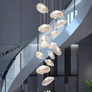 GobekUsa Crystal Chandelier Stair Pendant Lamp | Modern Living Room Lighting Fixture