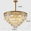 GobekUsa Crystal Chandelier Stair Pendant Light Interior Lighting for Modern Home Decor