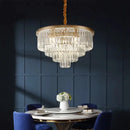 GobekUsa Crystal Chandelier Stair Pendant Light Interior Lighting for Modern Home Decor