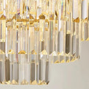 GobekUsa Crystal Chandelier Stair Pendant Light Interior Lighting for Modern Home Decor