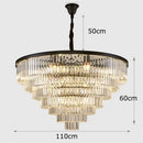 GobekUsa Crystal Chandelier Stair Pendant Light Interior Lighting for Modern Home Decor