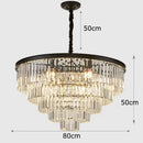 GobekUsa Crystal Chandelier Stair Pendant Light Interior Lighting for Modern Home Decor