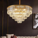 GobekUsa Crystal Chandelier Stair Pendant Light Interior Lighting for Modern Home Decor