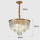 GobekUsa Crystal Chandelier Stair Pendant Light Interior Lighting for Modern Home Decor