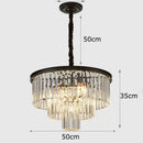 GobekUsa Crystal Chandelier Stair Pendant Light Interior Lighting for Modern Home Decor