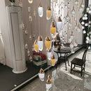 GobekUsa Crystal Chandelier, Stair Pendant Light, Living Room Lighting