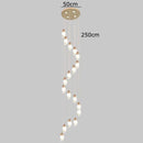 GobekUsa Crystal Chandelier, Stair Pendant Light, Living Room Lighting