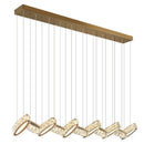 GobekUsa Crystal Chandelier Stair Pendant Light Living Room Interior Lighting