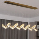 GobekUsa Crystal Chandelier Stair Pendant Light Living Room Interior Lighting