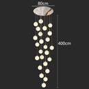 GobekUsa Crystal Chandelier Stair Pendant Light Modern Interior Lighting for Living Room