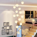 GobekUsa Crystal Chandelier Stair Pendant Light Modern Interior Lighting for Living Room