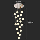 GobekUsa Crystal Chandelier Stair Pendant Light Modern Interior Lighting for Living Room