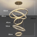 GobekUsa Crystal Chandelier Stair Pendant Living Room Interior Lighting