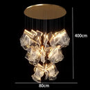 GobekUsa Crystal Chandelier Stair Pendant Living Room Lighting Modern Interior Pendant Lights