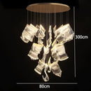 GobekUsa Crystal Chandelier Stair Pendant Living Room Lighting Modern Interior Pendant Lights