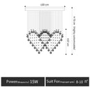 GobekUsa Crystal Chandelier Table Lamp Set - Modern Minimalist Girl Bedroom & Dining Room