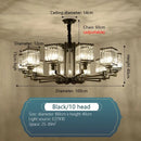 GobekUsa Crystal Chandelier Villa Living Room Lighting
