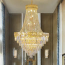 GobekUsa Crystal Chandelier Villa Living Room Modern Light Luxury Hotel Lobby Elegant Staircase
