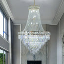 GobekUsa Crystal Chandelier Villa Living Room Modern Light Luxury Hotel Lobby Elegant Staircase