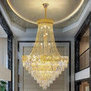 GobekUsa Crystal Chandelier Villa Living Room Modern Light Luxury Hotel Lobby Elegant Staircase