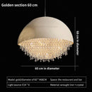 GobekUsa Crystal Chandelier: Nordic Luxury Lighting for Living Room, Bedroom, and Dining Area