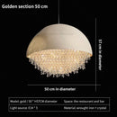 GobekUsa Crystal Chandelier: Nordic Luxury Lighting for Living Room, Bedroom, and Dining Area