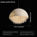 GobekUsa Crystal Chandelier: Nordic Luxury Lighting for Living Room, Bedroom, and Dining Area