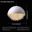 GobekUsa Crystal Chandelier: Nordic Luxury Lighting for Living Room, Bedroom, and Dining Area