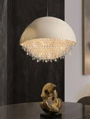 GobekUsa Crystal Chandelier: Nordic Luxury Lighting for Living Room, Bedroom, and Dining Area