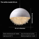 GobekUsa Crystal Chandelier: Nordic Luxury Lighting for Living Room, Bedroom, and Dining Area