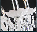 GobekUsa Crystal Chandelier with 18 White Arms LED Candle Lights suitable for Living Bedroom