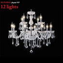 GobekUsa Crystal Chandelier with 18 White Arms LED Candle Lights suitable for Living Bedroom
