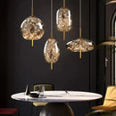 GobekUsa Crystal Chandelier with LED Light for Modern Kitchen Decor