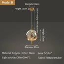 GobekUsa Crystal Chandelier with LED Light for Modern Kitchen Decor