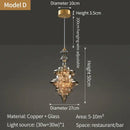 GobekUsa Crystal Chandelier with LED Light for Modern Kitchen Decor