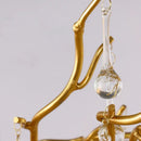 GobekUsa Crystal Chandelier with Raindrop Crystals