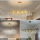 GobekUsa Crystal Chandelier with Raindrop Crystals