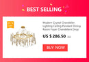 GobekUsa Crystal Chandelier with Raindrop Crystals