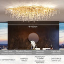 GobekUsa Crystal Chandelier with Raindrop Crystals