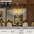 GobekUsa Crystal Chandelier with Raindrop Crystals