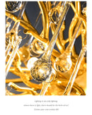 GobekUsa Crystal Chandelier with Raindrop Crystals